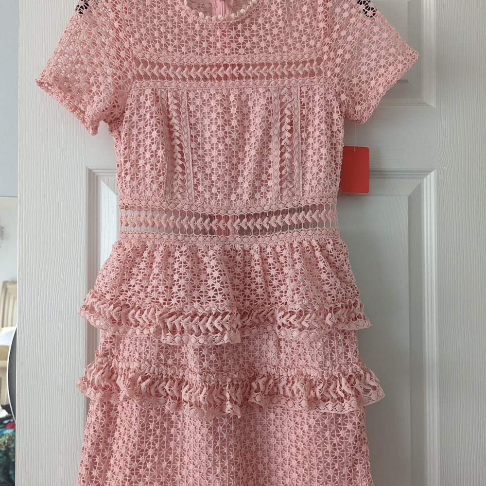 Pink 3 tier dress
